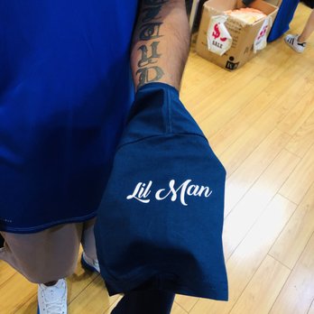 Custom Made - Eastridge Mall - Dark Blue T-shirt: left sleeve. - Screen Printing/T-Shirt Printing Near Me - San Jose, California Custom Made - Eastridge Mall - Dark Blue T-shirt: left sleeve. - Screen Printing/T-Shirt Printing Near Me - San Jose, California