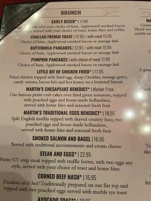Menu photo 8 Martin's Tavern Washington, DC, DC