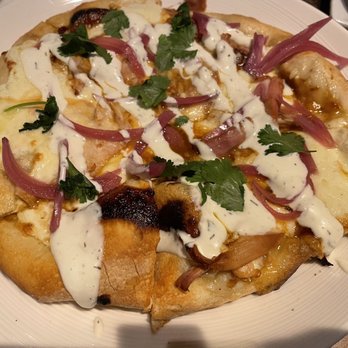 Brimstone Bar - Bbq BBQ Ranch Chicken Flatbread - New American Near Me - Bakersfield, California Brimstone Bar - Bbq BBQ Ranch Chicken Flatbread - New American Near Me - Bakersfield, California