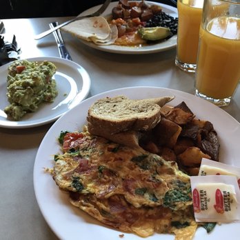 The Paramount - The feta omelette with a side of guacamole and fresh squeezed orange juice. DELICIOUS! - Breakfast & Brunch Near Me - Boston, Massachusetts