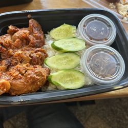 MYSelera Bistro - Nasi Lemak with Chili Chicken Sambal again no egg