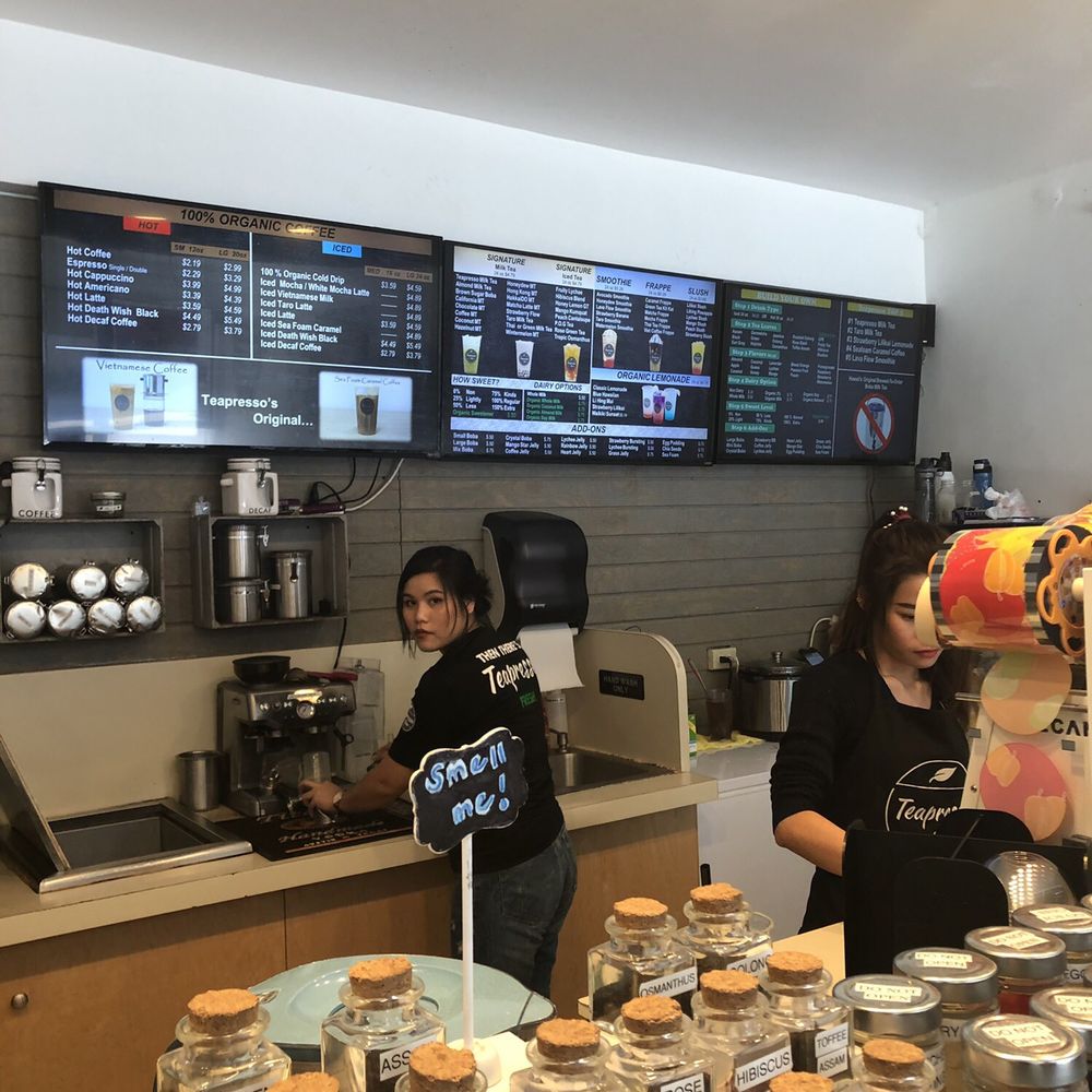 Teapresso Bar - Ordering counter - Coffee & Tea Near Me - Honolulu, Hawaii Teapresso Bar - Ordering counter - Coffee & Tea Near Me - Honolulu, Hawaii