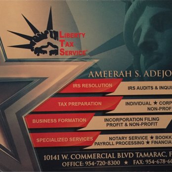 Liberty Tax - Tax Services Near Me - Tamarac, Florida Liberty Tax - Tax Services Near Me - Tamarac, Florida