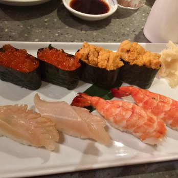 Chiba ken - Salmon eggs, giant clam shrimp and buttery fresh uni. - Sushi Bars Near Me - Honolulu, Hawaii Chiba ken - Salmon eggs, giant clam shrimp and buttery fresh uni. - Sushi Bars Near Me - Honolulu, Hawaii