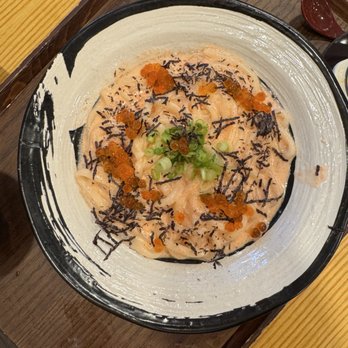 Tendon Kohaku - Mentaiko udon - Japanese Near Me - Bellevue, Washington