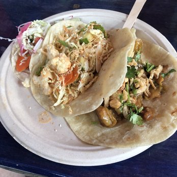 BirdRock Taco Shack - right to left: Thai Peanut Brussel Sprouts Taco, kimchi chow chow, Avocado Bahn Mi Taco - Tacos Near Me - Bradenton, Florida BirdRock Taco Shack - right to left: Thai Peanut Brussel Sprouts Taco, kimchi chow chow, Avocado Bahn Mi Taco - Tacos Near Me - Bradenton, Florida