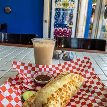 Cielito Lindo - Off-the-menu Breakfast Burrito: huevos, carne asada, aguacate. Horchata! Before the kill! :D - Mexican Near Me - San Francisco, California Cielito Lindo - Off-the-menu Breakfast Burrito: huevos, carne asada, aguacate. Horchata! Before the kill! :D - Mexican Near Me - San Francisco, California