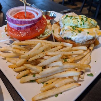 Liberty Market - Chicken Sandwich with french fries +$2 and bacon +$2 - New American Near Me - Gilbert, Arizona
