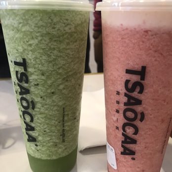 TSAôCAA - Ice kiwi / strawberry green with cheese foam - Bubble Tea Near Me - Chicago, Illinois