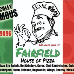 Fairfield House of Pizza - Sign