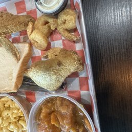 4 Shrimp & 2 (Wings Or Fish Or Tenders) With 2 Sides