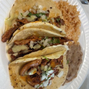 LONCHES DON PEPE - 3 Tacos Plate - Tacos Near Me - Mesquite, Texas