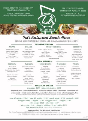 Menu photo 8 Ted's Restaurant Birmingham, AL Menu photo 8 Ted's Restaurant Birmingham, AL