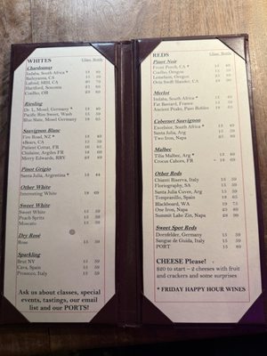 Menu photo 2 Vintage Vino Kissimmee, FL