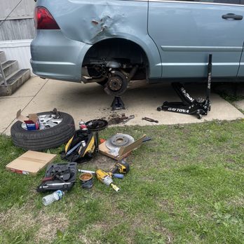 Illini Auto Care - New Rear Brake Pads/Rotors and Caliper Replacement - Auto Repair Near Me Illini Auto Care - New Rear Brake Pads/Rotors and Caliper Replacement - Auto Repair Near Me