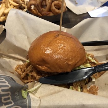 The Stand - American Classics Redefined - The Onion burger! Love the shoestring onions! - New American Near Me - Irvine, California The Stand - American Classics Redefined - The Onion burger! Love the shoestring onions! - New American Near Me - Irvine, California