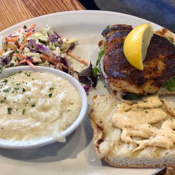 Jonah's Fish & Grits - Jonah's Big Fish Sandwich blackened - Seafood Near Me - Thomasville, Georgia