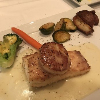 Cafe Renaissance - halibut with scallop - French Near Me - Vienna, Virginia