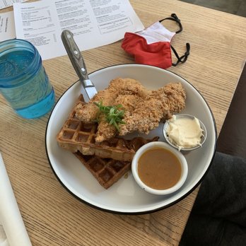 Cornbred - Cinn-FFul Chicken with Peach Jalapeño Glaze And Cinnamon Roll-Waffle with Cream Cheese Icing - Barbeque Near Me - Ames, Iowa Cornbred - Cinn-FFul Chicken with Peach Jalapeño Glaze And Cinnamon Roll-Waffle with Cream Cheese Icing - Barbeque Near Me - Ames, Iowa