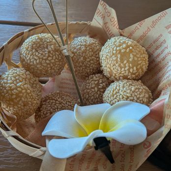 Busy Noodle - Sesame balls filled with red bean.  So good and so delicious and made to order. Yummy! - Chinese Near Me - Katy, Texas