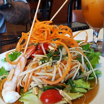 District Thai - Papaya Salad. Not very spicy at all even agter I requested it to be extra hot. - Thai Near Me - York, Pennsylvania District Thai - Papaya Salad. Not very spicy at all even agter I requested it to be extra hot. - Thai Near Me - York, Pennsylvania