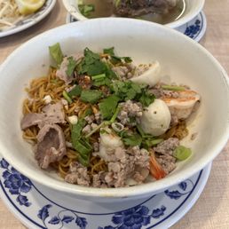 Vegetarian Egg Noodle Soup