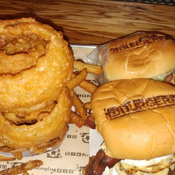 BurgerFi - Onion rings, fries, and 2 breakfast burgers - Burgers Near Me - Davie, Florida BurgerFi - Onion rings, fries, and 2 breakfast burgers - Burgers Near Me - Davie, Florida