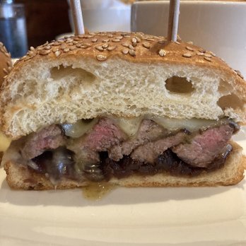 Nick's On 2nd - Ribeye sandwich subbed out sourdough - New American Near Me - Long Beach, California Nick's On 2nd - Ribeye sandwich subbed out sourdough - New American Near Me - Long Beach, California