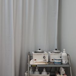 Maya Beauty and Brows - Organized waxing supplies