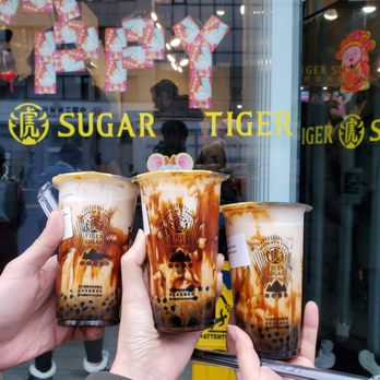 Tiger Sugar - Brown sugar boba milk with cream mousse - Bubble Tea Near Me - New York, New York Tiger Sugar - Brown sugar boba milk with cream mousse - Bubble Tea Near Me - New York, New York