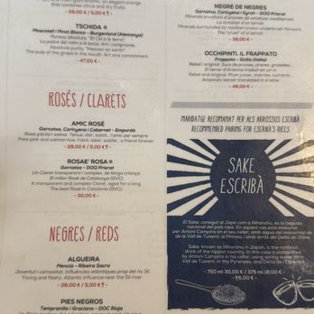 Xiringuito Escribà - Menu - Arroceria / Paella Near Me - Barcelona, B Xiringuito Escribà - Menu - Arroceria / Paella Near Me - Barcelona, B