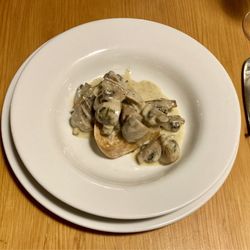 Danielle's Bistro - Creamy garlic mushrooms on sourdough toast