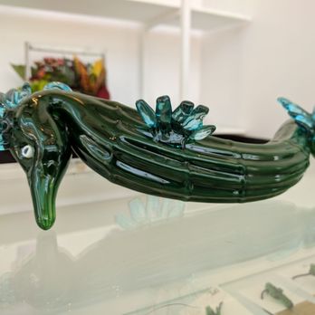 Ghost Pepper Glass - A beautifully commissioned seahorse for a children's hospital in Abilene - Glass Blowing Near Me - Austin, Texas Ghost Pepper Glass - A beautifully commissioned seahorse for a children's hospital in Abilene - Glass Blowing Near Me - Austin, Texas
