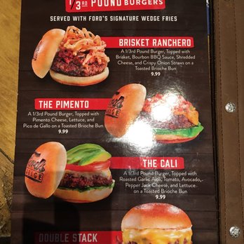 Ford's Garage Dearborn - Many burger choices, in addition to these - Burgers Near Me - Dearborn, Michigan Ford's Garage Dearborn - Many burger choices, in addition to these - Burgers Near Me - Dearborn, Michigan