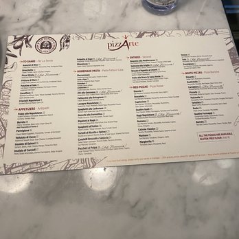 PizzArte - Menu - Pizza Near Me - New York, New York