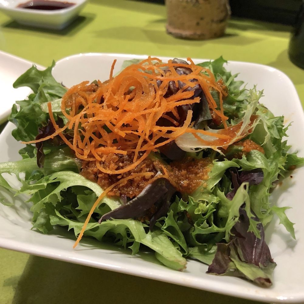 Tona - Side salad comes with the chicken odon noodle soup - Sushi Bars Near Me - Ogden, Utah Tona - Side salad comes with the chicken odon noodle soup - Sushi Bars Near Me - Ogden, Utah