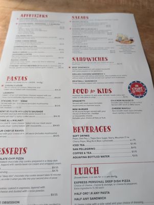 Menu photo 1 Lou Malnati's Pizzeria Buffalo Grove, IL