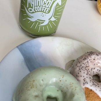 Mythical Coffee - Lime donut, poppyseed donut, and matcha - Coffee Roasteries Near Me - Gilbert, Arizona