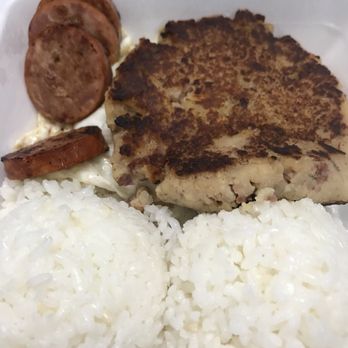 Richie's Drive Inn - Richie's breakfast with Portuguese sausage and giant corn beef hash! - Hawaiian Near Me - Honolulu, Hawaii Richie's Drive Inn - Richie's breakfast with Portuguese sausage and giant corn beef hash! - Hawaiian Near Me - Honolulu, Hawaii