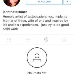 Really unprofessional of her to blocked me! Because I asked her about my infected piercing.