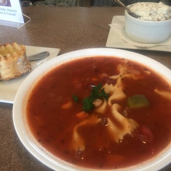 The Taphouse at Rivers Bend - Bowl of Fagioli soup with a side of potatoe salad. - American Near Me - Chester, Virginia