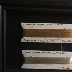 National Silk Art Museum - Thread made from pure silver and gold
