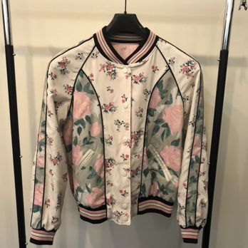 The Closet - NWT Coach reversible satin bomber jacket - Used, Vintage & Consignment Near Me - Amherst, Massachusetts The Closet - NWT Coach reversible satin bomber jacket - Used, Vintage & Consignment Near Me - Amherst, Massachusetts