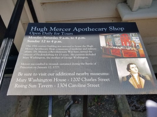 Hugh Mercer Apothecary Shop by null