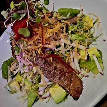Oku - STICKY BEEF SALAD - Sushi Bars Near Me - Santa Barbara, California Oku - STICKY BEEF SALAD - Sushi Bars Near Me - Santa Barbara, California