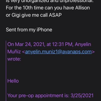 Avana Plastic Surgery - They change and reschedule things once you get there because they're so unorganized - Cosmetic Surgeons Near Me - Miami, Florida
