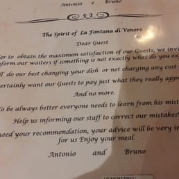 First page of the menu says "You don't have to pay if you don't feel satisfied." Pretty bold! First page of the menu says "You don't have to pay if you don't feel satisfied." Pretty bold!