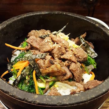 Yechon - galbi dolsot bibimbap (mixed spicy rice with galbi (short ribs)) - Korean Near Me - Annandale, Virginia Yechon - galbi dolsot bibimbap (mixed spicy rice with galbi (short ribs)) - Korean Near Me - Annandale, Virginia