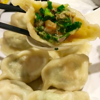 101 Noodle Express - Shrimp and Pork with Leek Boiled Dumplings - Chinese Near Me - Alhambra, California