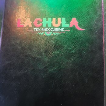 La Chula - Tablet menu - Tex-Mex Near Me - Rahway, New Jersey